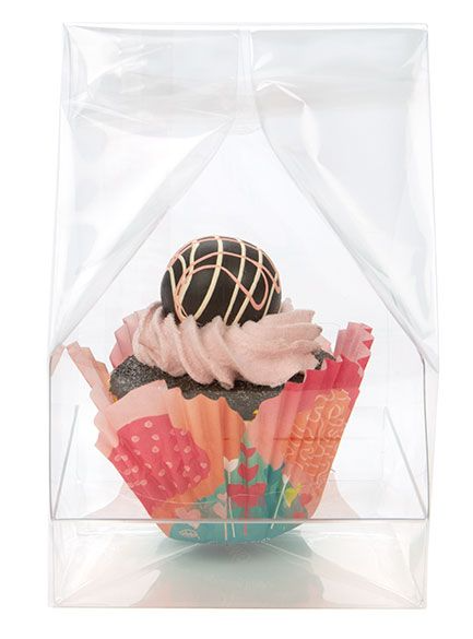 Kraft Window Box - Single Cupcake - 3 x 3 x 3 [WKRG345]