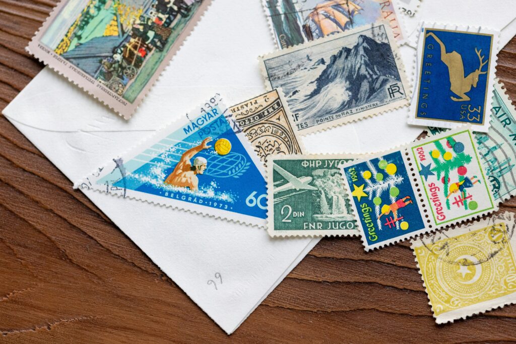 Photo of international stamps