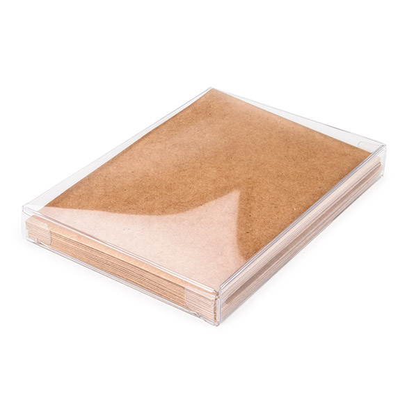 ClearBags offers a variety of Clear Boxes including some that are Eco-Friendly (like FB10R pictured above that is made from rPET materials).