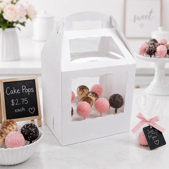 The New Cake Pop Boxes are available in 2 sizes!
