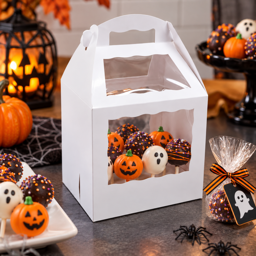ClearBags offers a variety of Cake Pop Packaging options like this cute box (CPBS12W)