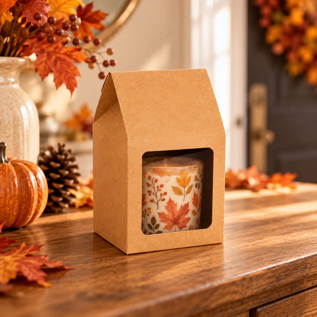 This tapered box (FS320) can easily hold a small gift for your host.
